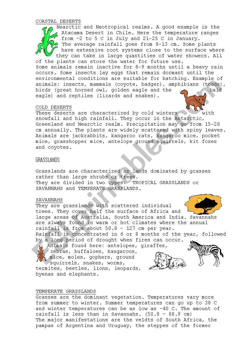 Biomes2 worksheet