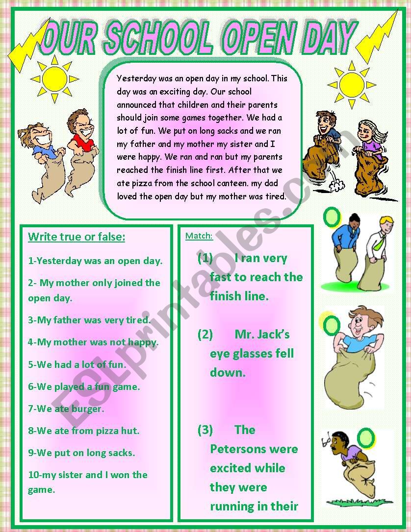 our-school-s-open-day-esl-worksheet-by-nora85