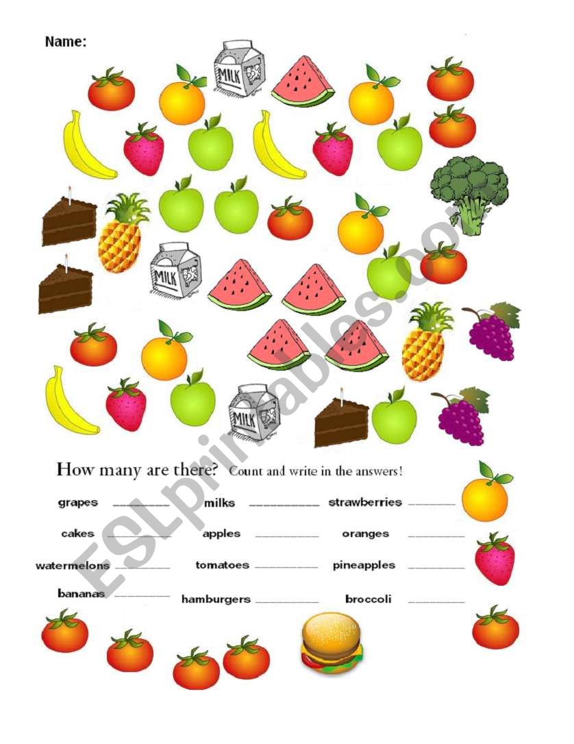 How Many Are There ESL Worksheet By Paul chan