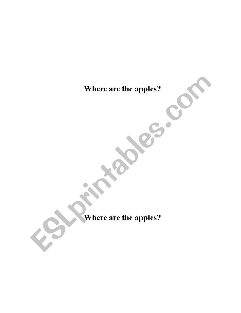 where are the apples worksheet