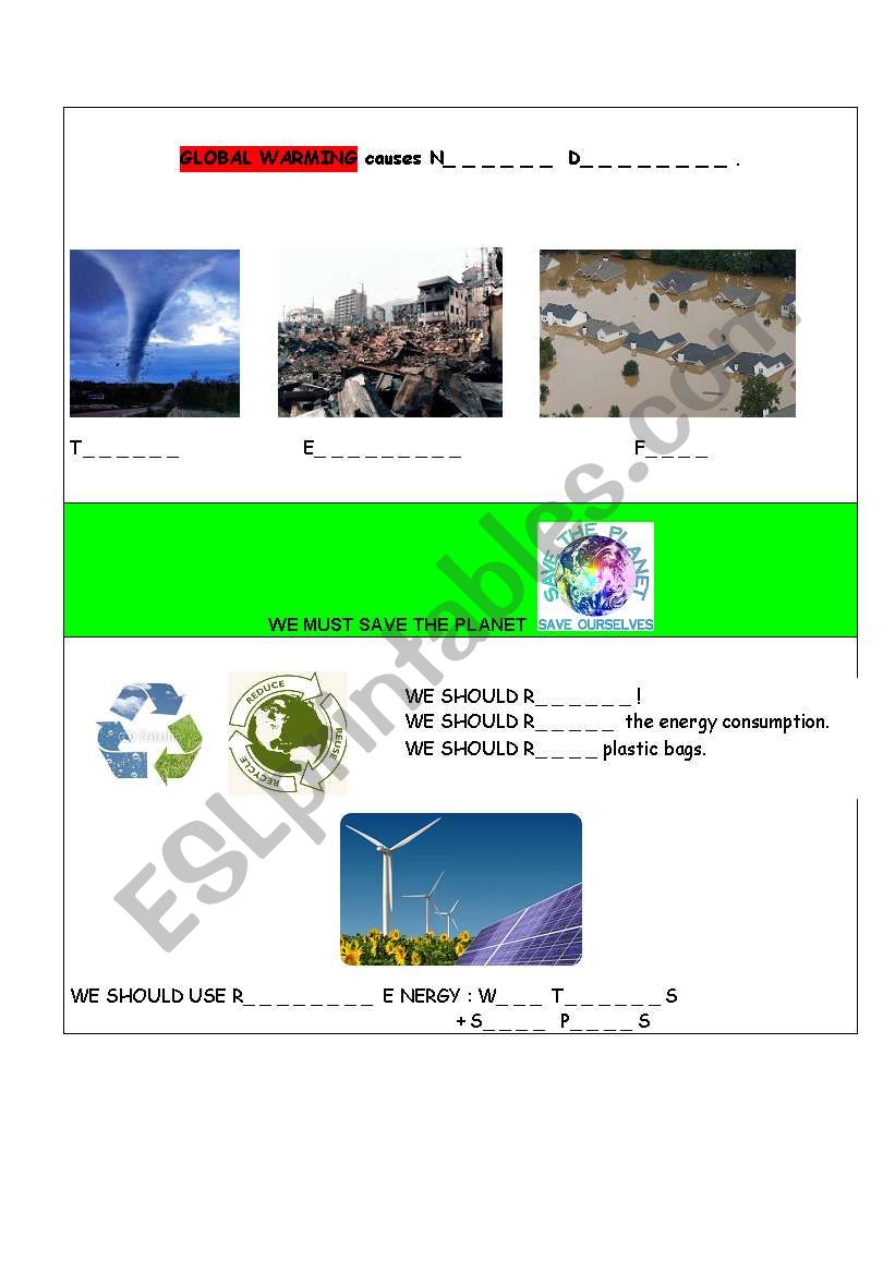 Environment - Worksheet n 2 worksheet