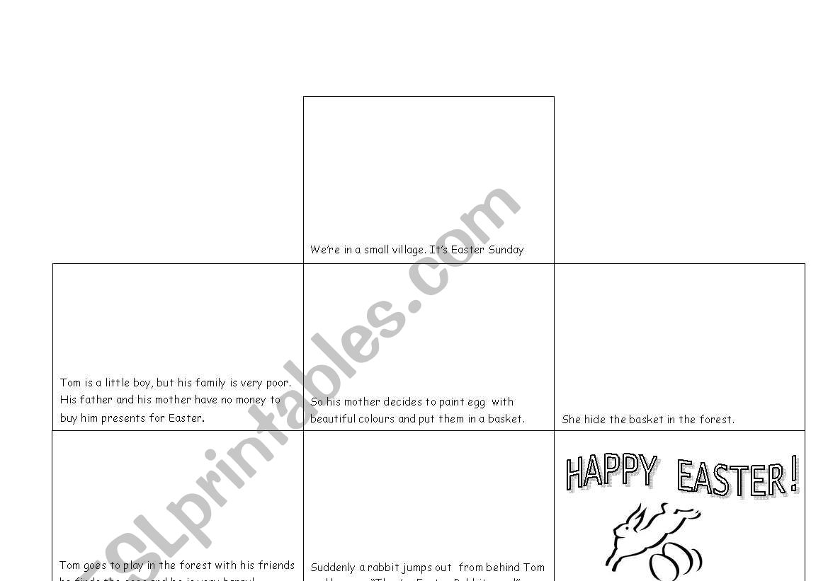 Happy Easter minibook worksheet