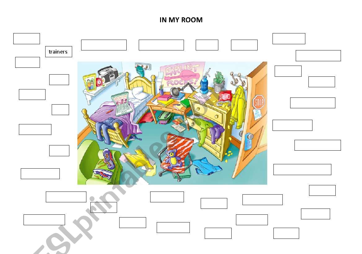 a messy room worksheet