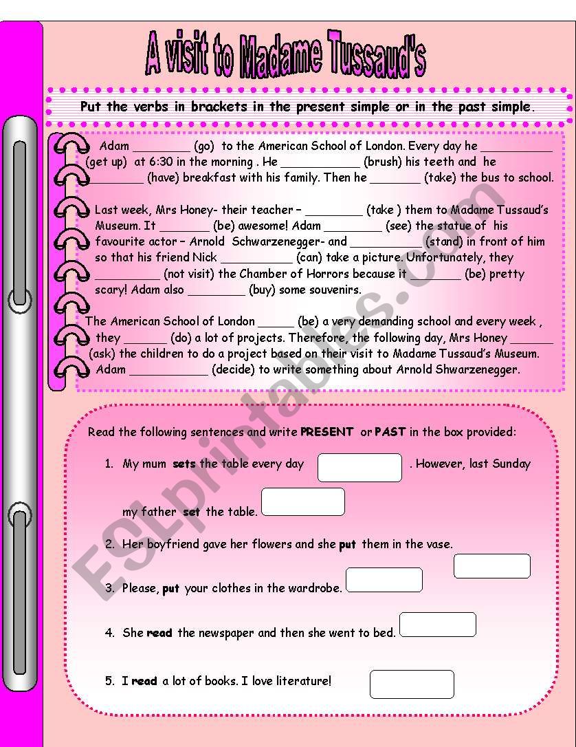 A Visit To Madame Tussaud´s - Esl Worksheet By Maroemma