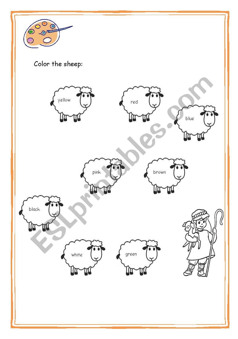 Colors worksheet