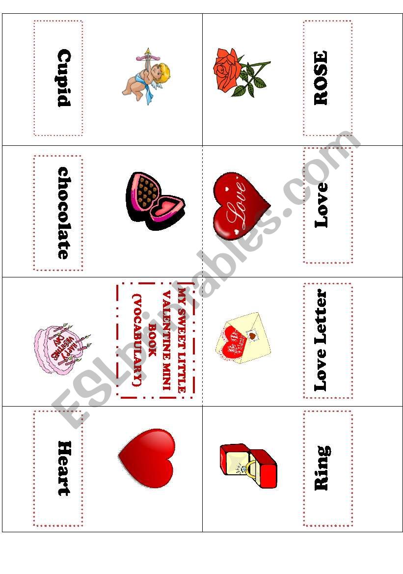 My sweet little valentine  worksheet