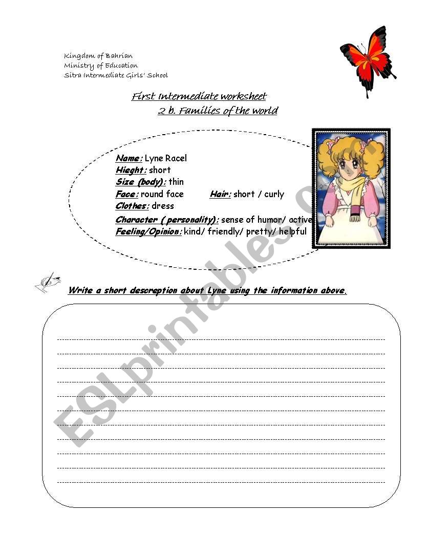 Description worksheet