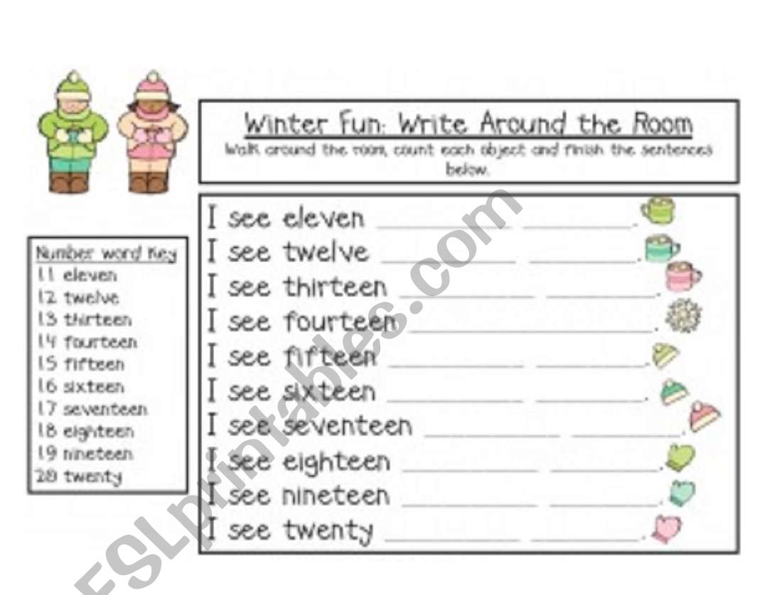 Winter Activity worksheet