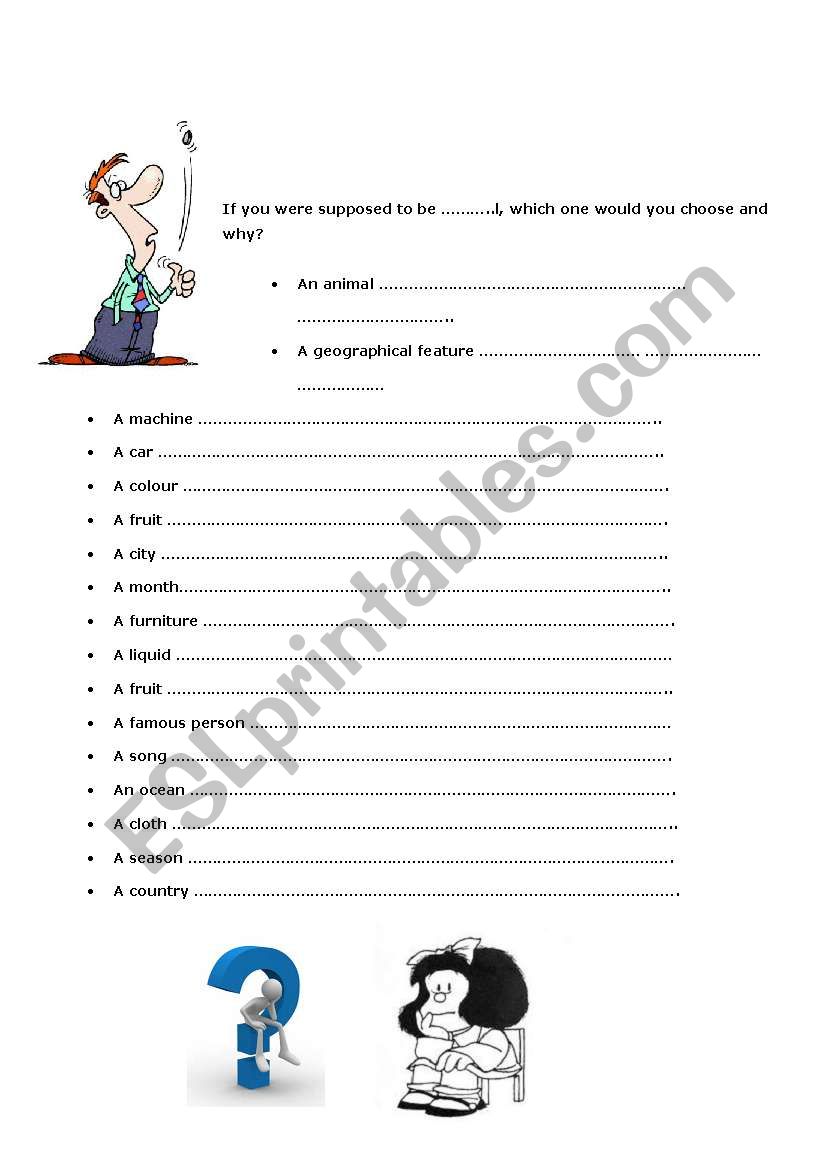 If I were suppose to be ... worksheet