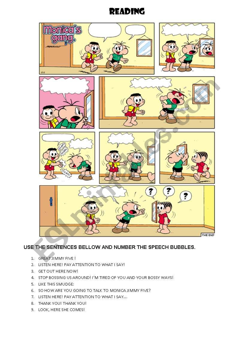 Monica´s gang - ESL worksheet by Tathy dko