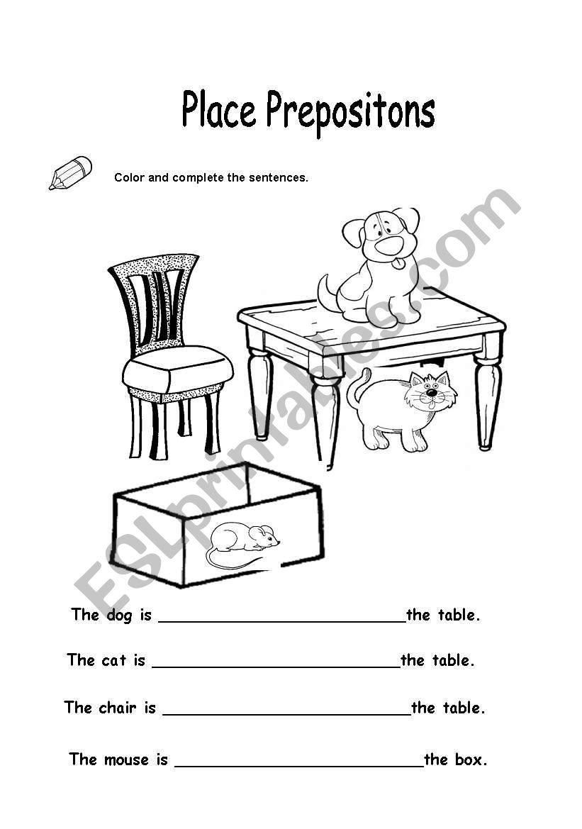 Prepositions Of Place Part 3 Worksheet - Bank2home.com
