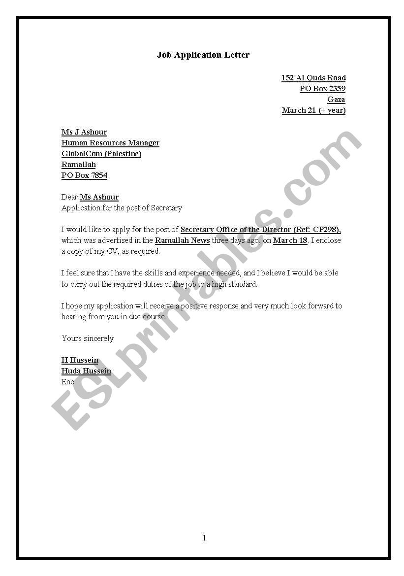 complaint letter  worksheet