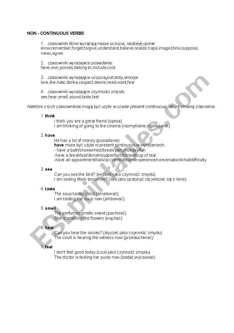 english-worksheets-non-continuous-verbs