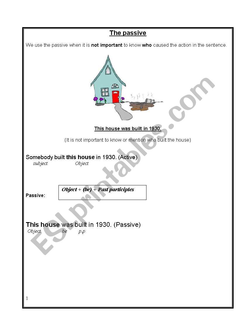 passive made easy worksheet