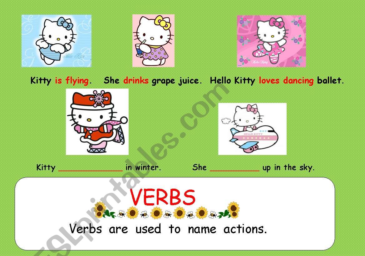 Class 1 Verbs Worksheet With Answers Pdf