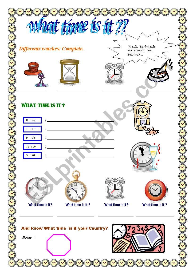 time worksheet