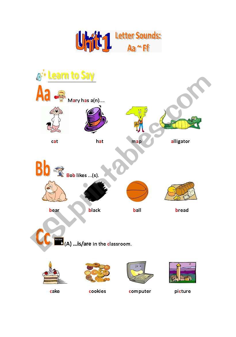 A Series of Phonics Printables Unit 1 (1)