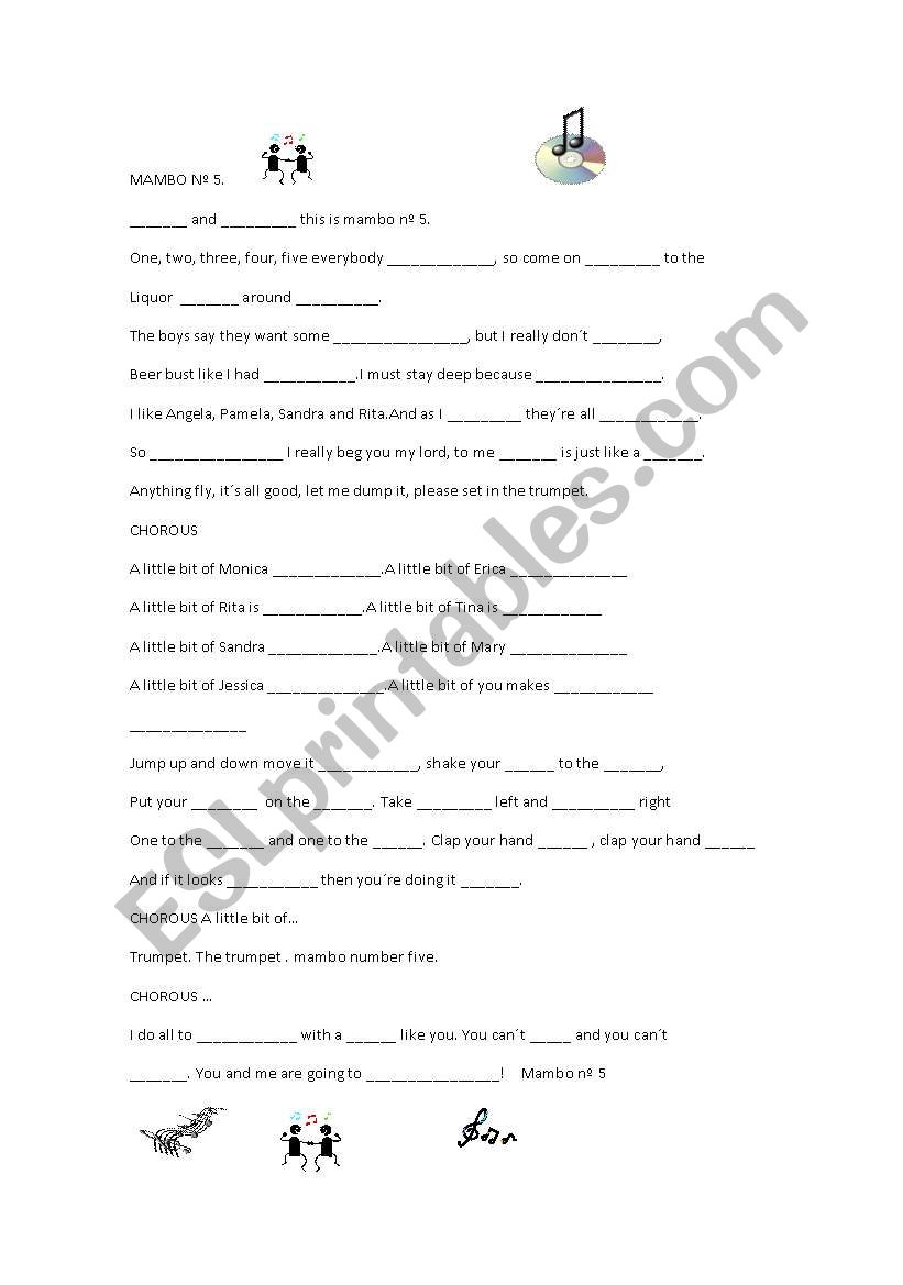 Mambo n5 worksheet