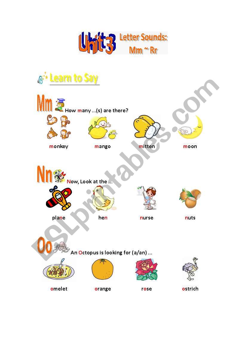 A Series of Phonics Printables Unit 3 (1)