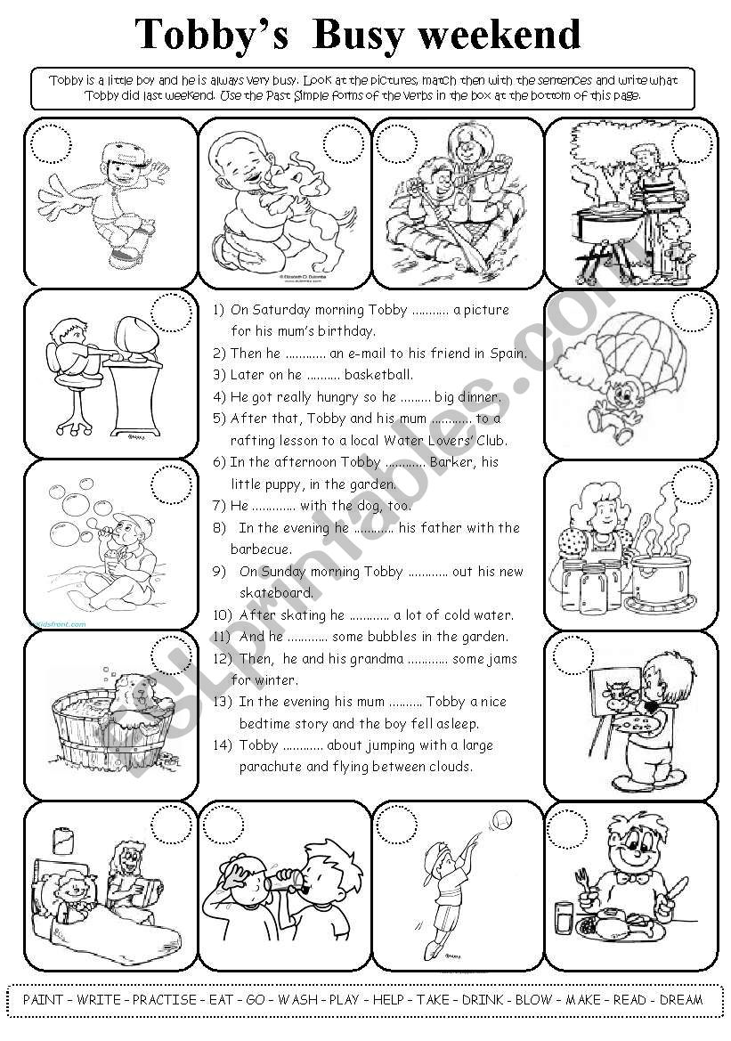 past simple worksheet