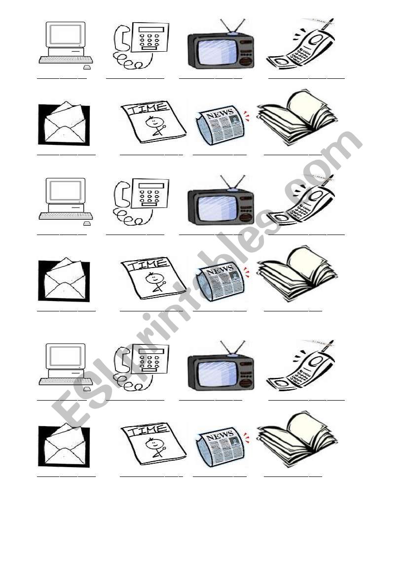 means of transportation worksheet