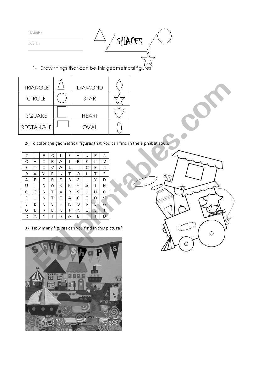 shapes worksheet