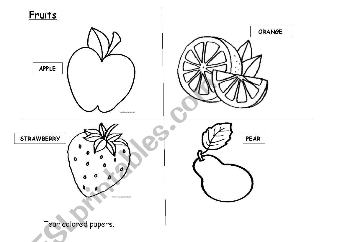 Froits worksheet