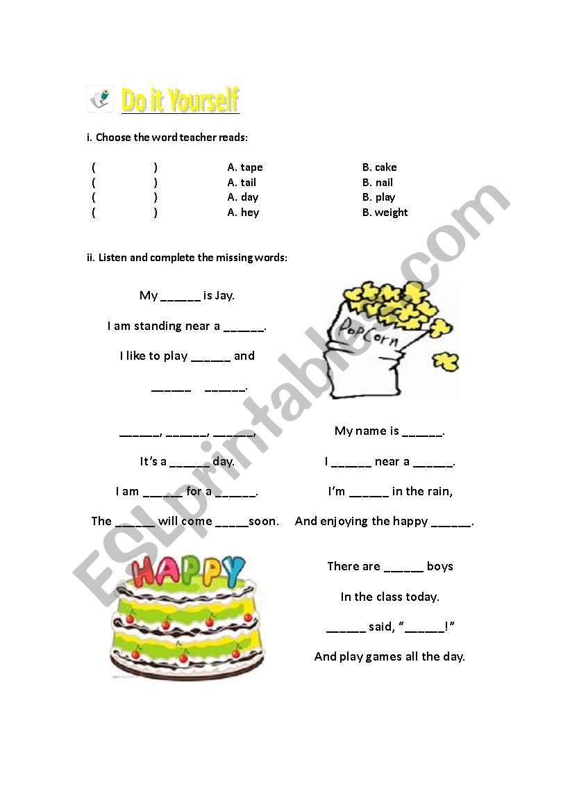 A Series of Phonics Printables Unit 6 (2)