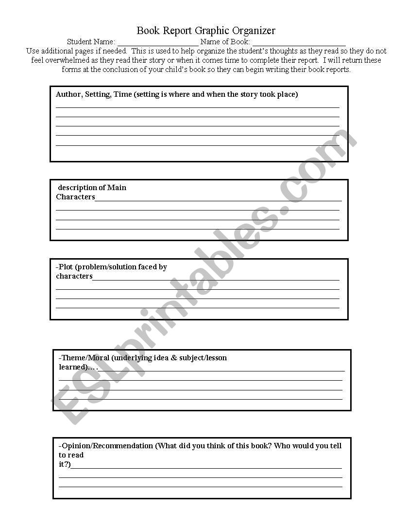 Book Study worksheet