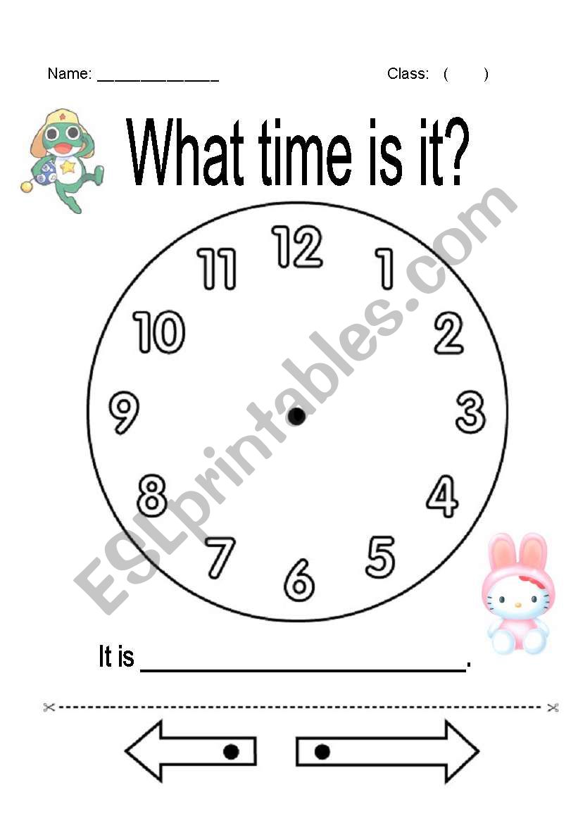 What time is it? worksheet