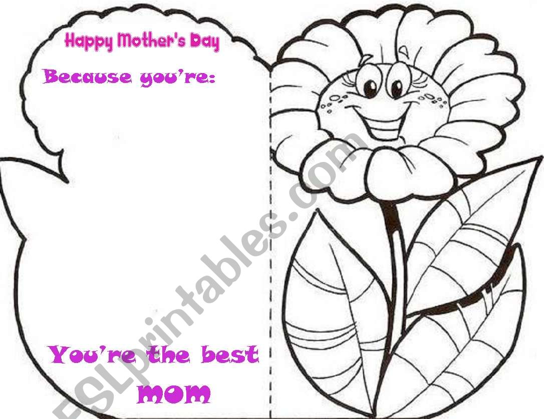 Happy Mothers Day Esl Worksheet By Sijorumo