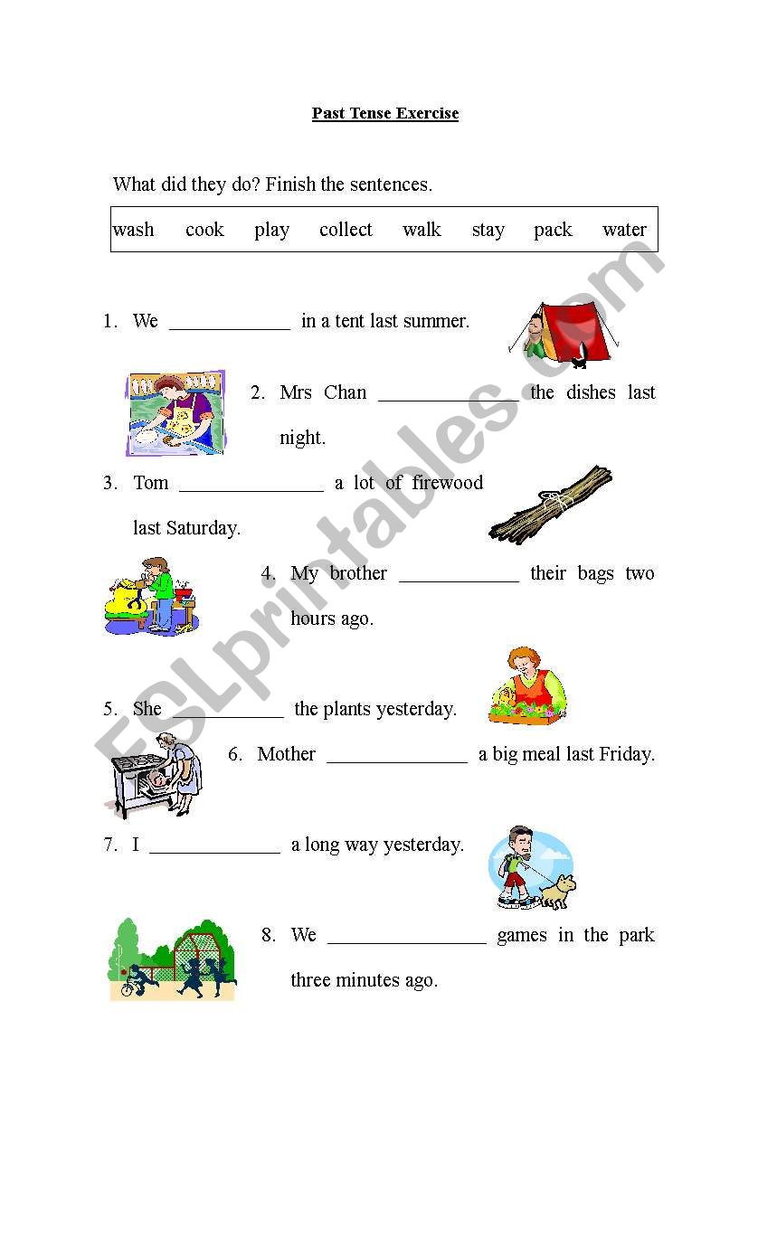 Past Simple Exercises For Beginners ESL Worksheet By Tinasslau