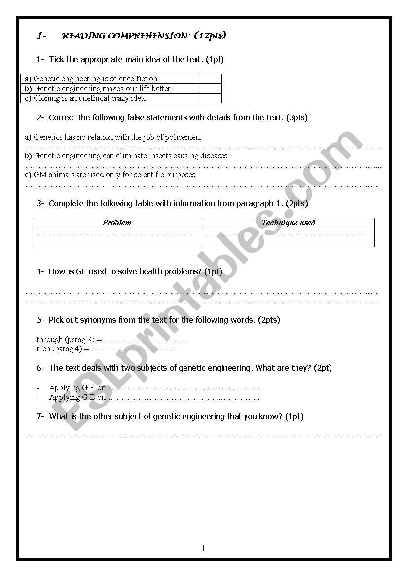 TIHIR form test  worksheet