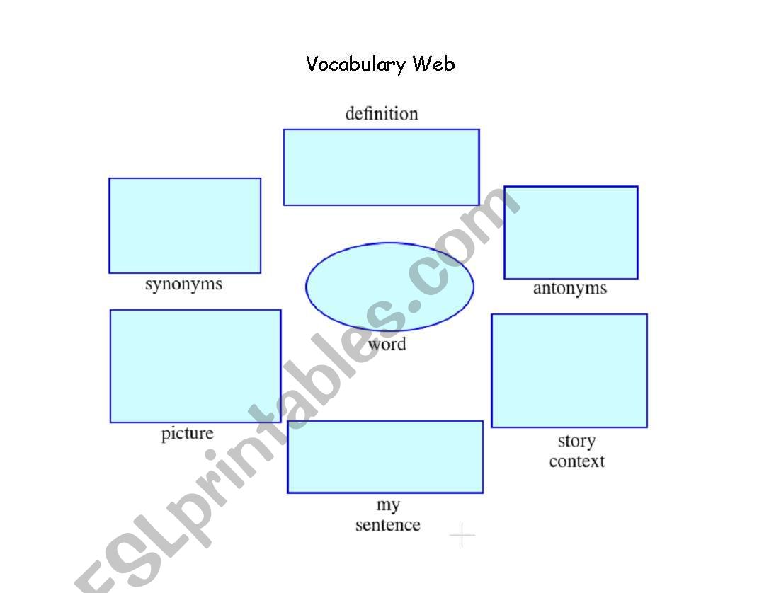 Vocabulary Web worksheet