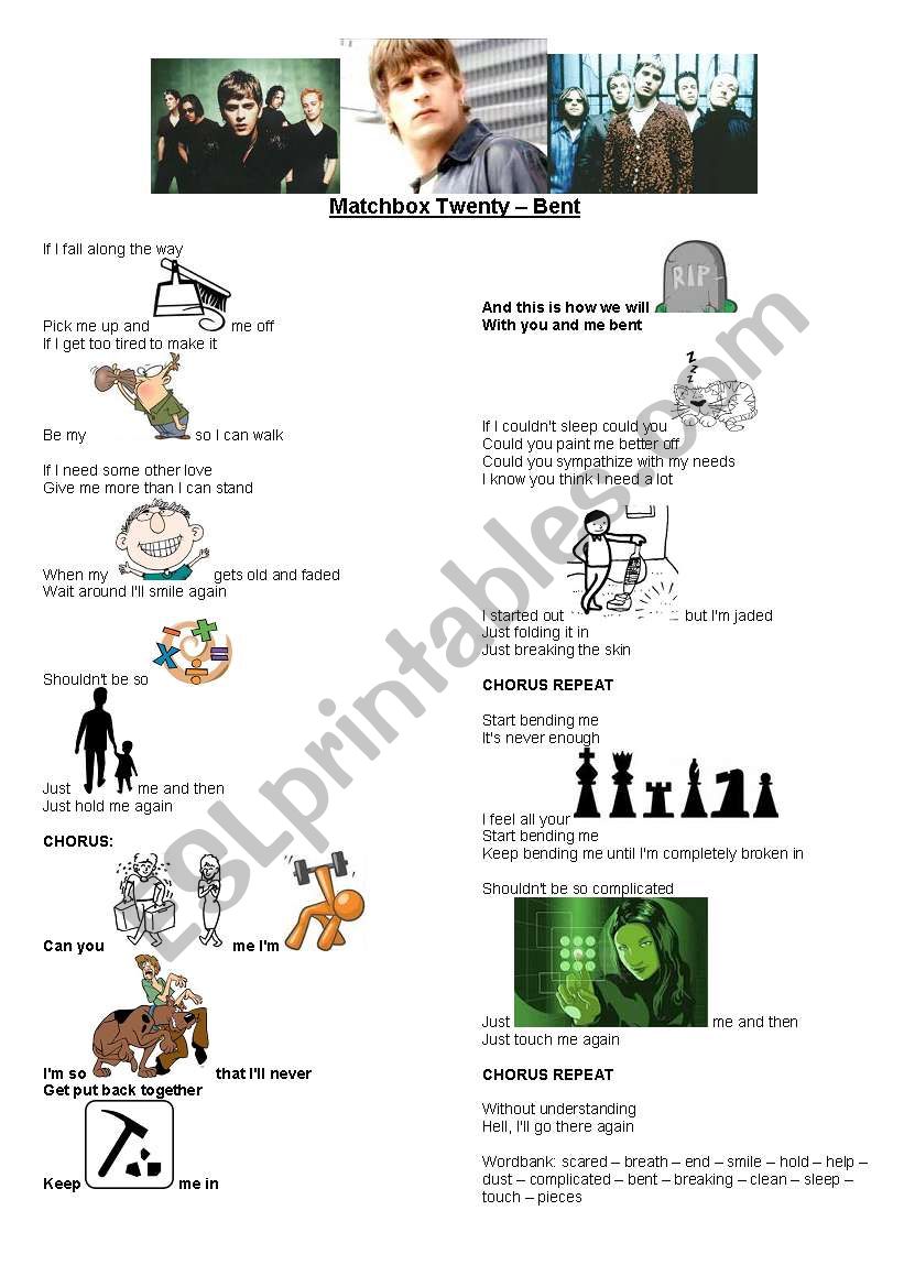 Matchbox 20 - Bent song activity