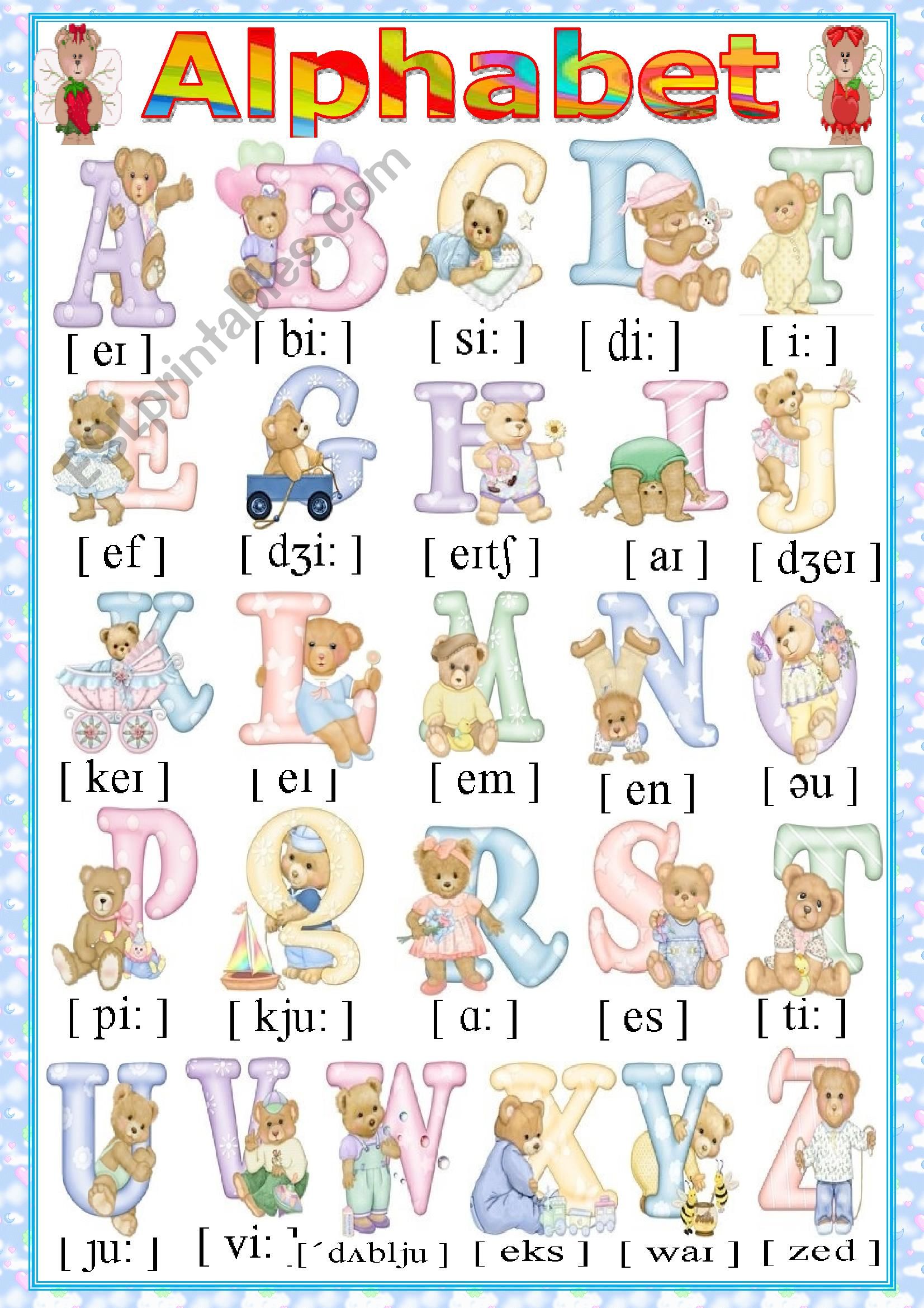 The English Alphabet Worksheet Free Esl Printable English Alphabet 