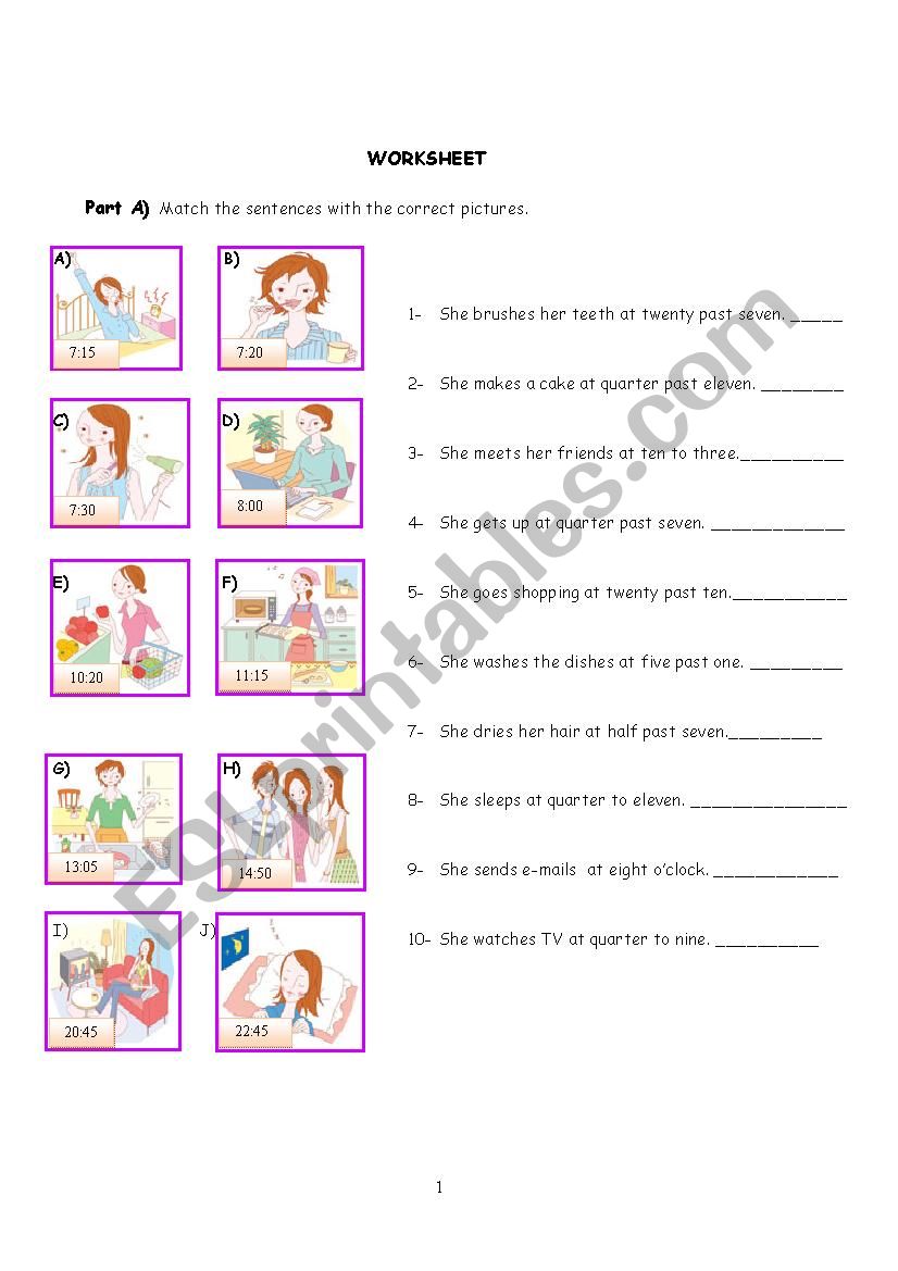 present simple worksheet