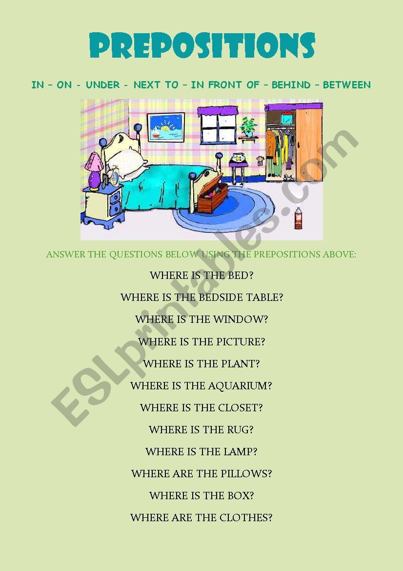 Adjectives With Prepositions Exercises With Answers Pdf