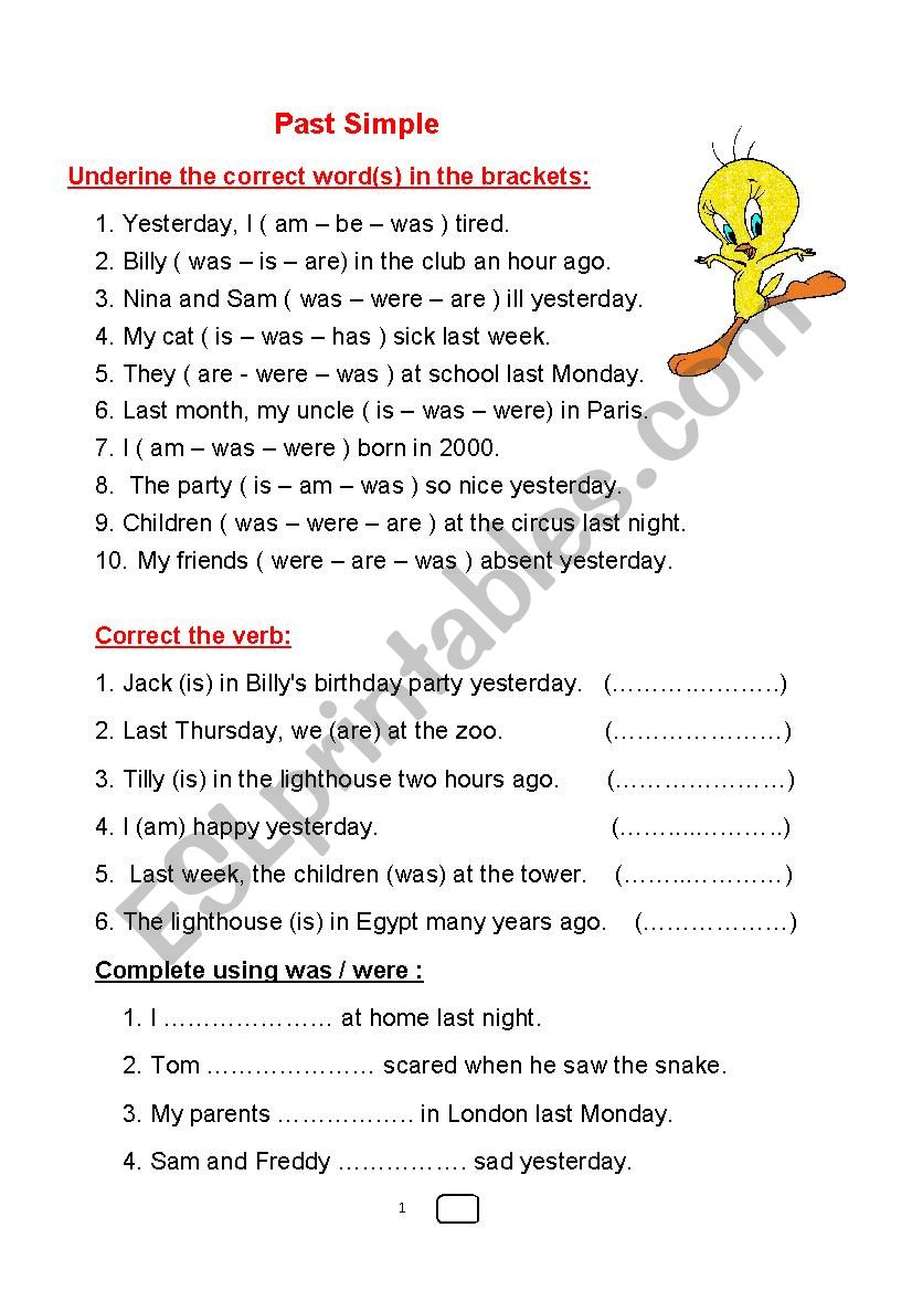 Past Simple Exercises ESL Worksheet By Marwashehab