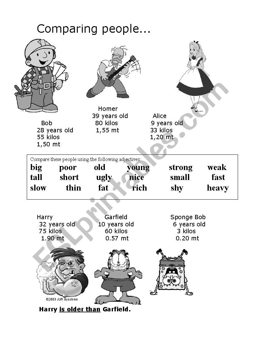 adjective worksheet