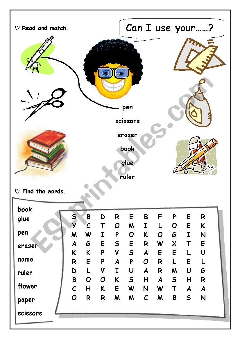 Can I use....? - ESL worksheet by choiwife