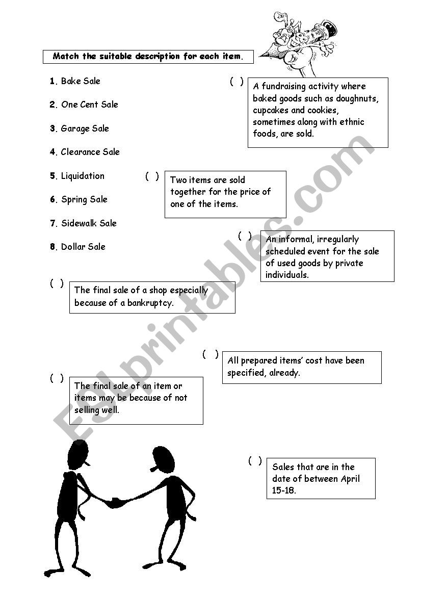 pragmatics with sales worksheet