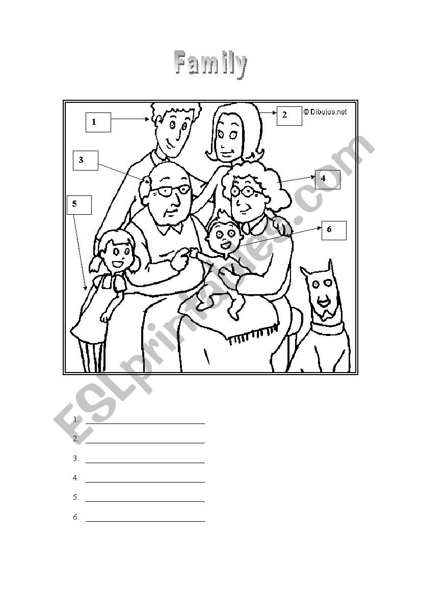 Family worksheet