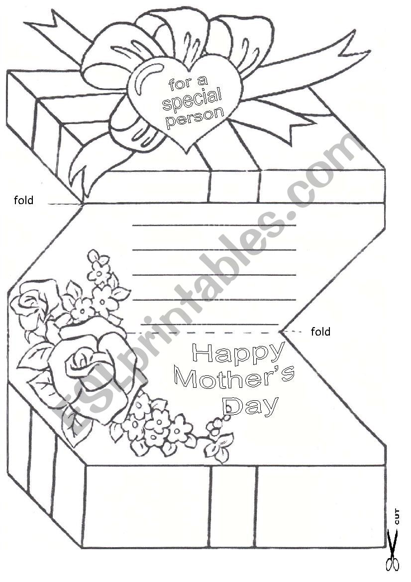 Mother´s Day Card Esl Worksheet By Chiaretta