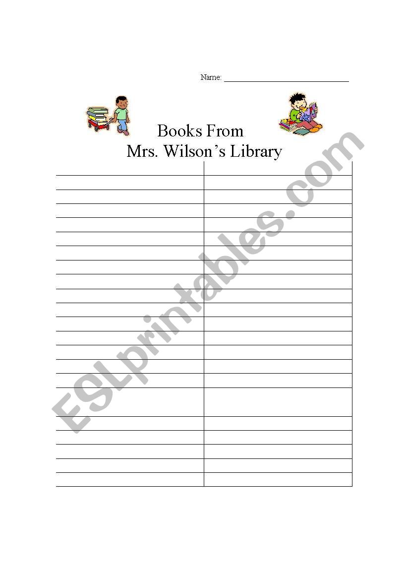 english-worksheets-book-checkout-form