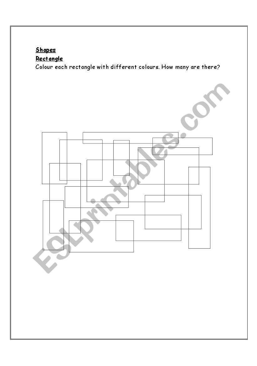 Rectangle worksheet