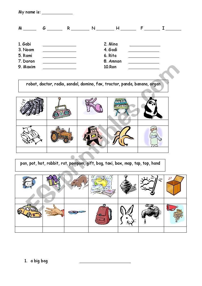 Abc´s Review - ESL worksheet by hilush