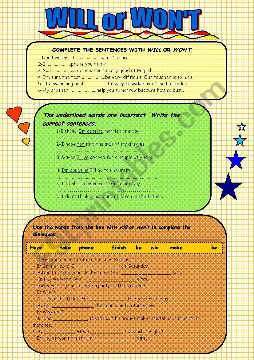 will-or-won-t-esl-worksheet-by-belabre