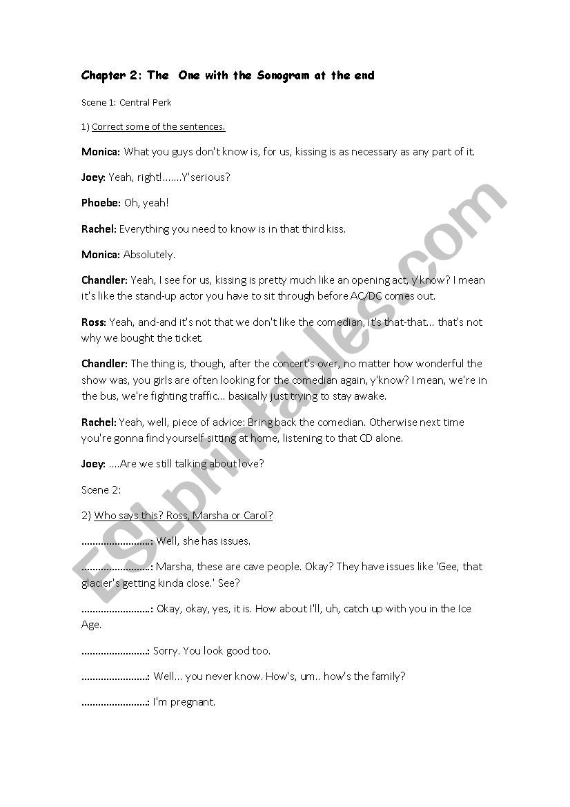 Friends Activity - ESL worksheet by dre_bonf