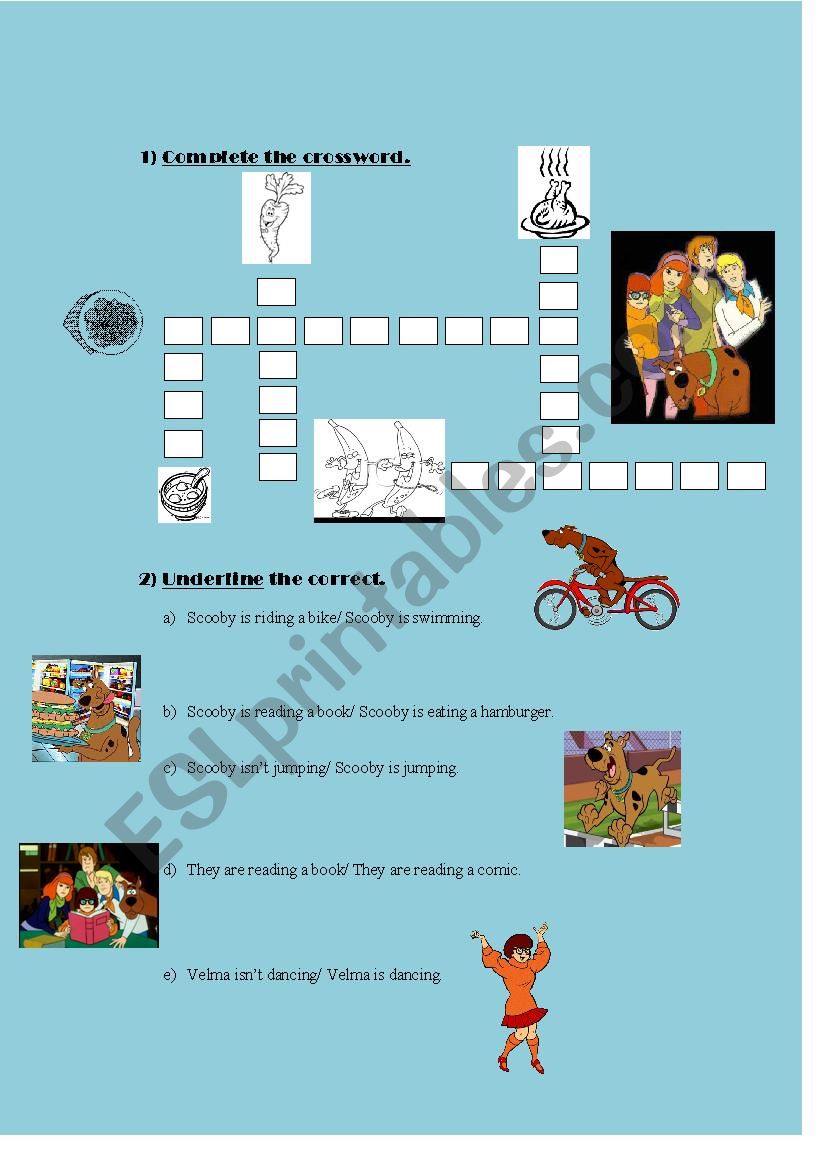 Scooby Doo 1 worksheet